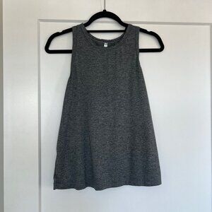 Fabletics gray tank with cross back detail - size medium